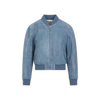 Shop Chloé Bomber Jackets Blue