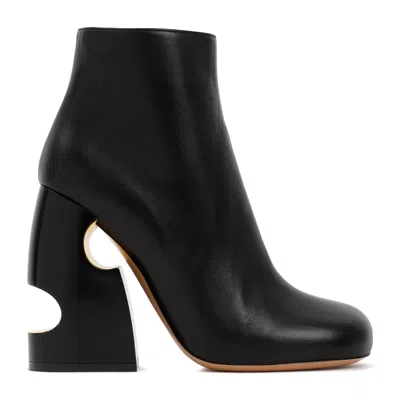 Off-white 110 Meteor Block Ankle Boots In Nappa Leather
