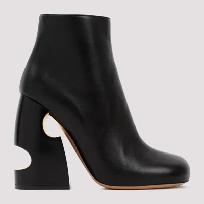 Off-white 110 Meteor Block Ankle Boots In Nappa Leather