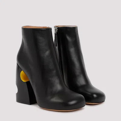 Off-white 110 Meteor Block Ankle Boots In Nappa Leather