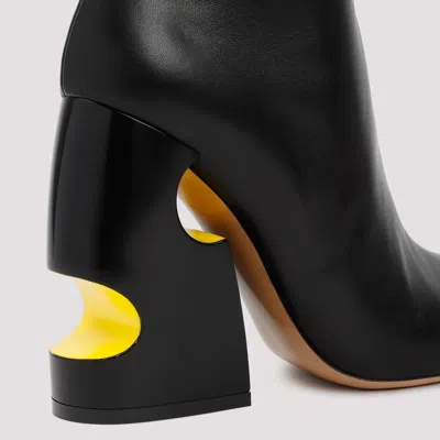 Off-white 110 Meteor Block Ankle Boots In Nappa Leather