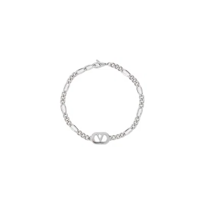 Valentino Silver Chain Link Bracelet