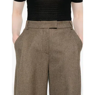 Giorgio Armani Brown Pants In Green