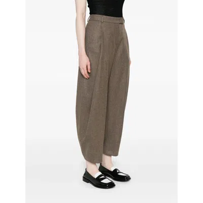 Giorgio Armani Brown Pants In Green