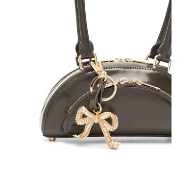 Self-portrait Leather Shoulder Bag With Charms