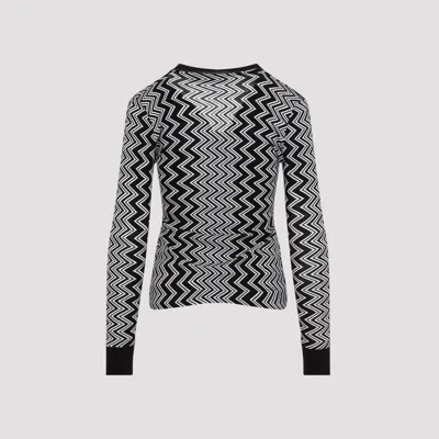 Missoni Buttoned Wool Cardigan Zigzag Stripes