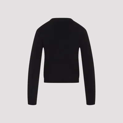 Carven Silk Button-up Sweater With Round Neckline