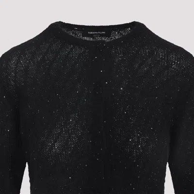 Fabiana Filippi Virgin Wool Cardigan Mini-sequins