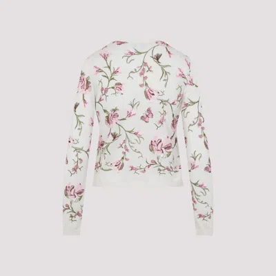 Giambattista Valli Floral-embroidered Cashmere Cardigan