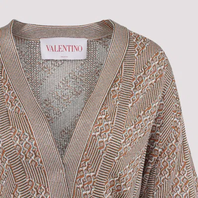 Valentino Viscose Cardigan In Neutral