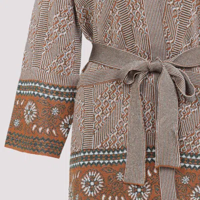 Valentino Viscose Cardigan In Neutral