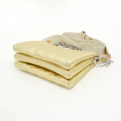 Pre-owned Louis Vuitton Gold Leather Shoulder Bag ()