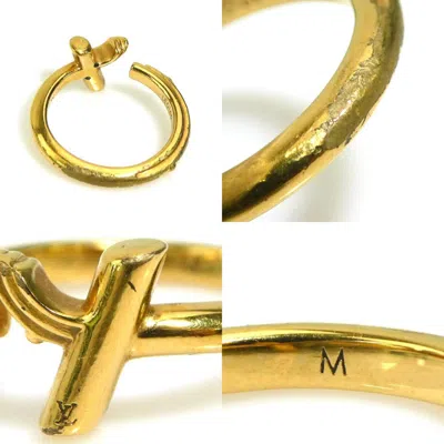 Pre-owned Louis Vuitton Gold Metal Band Ring ()