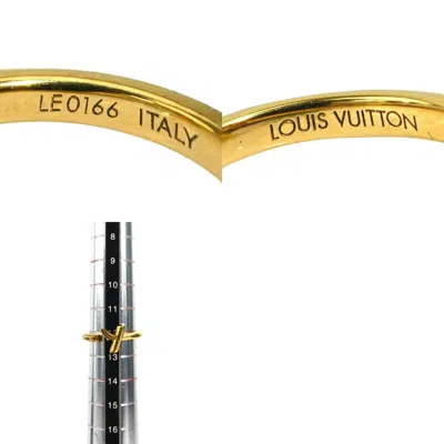 Pre-owned Louis Vuitton Gold Metal Band Ring ()