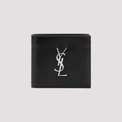 Saint Laurent Ysl Credit Card Holder In Black