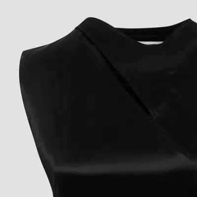 Jil Sander Black Cupro Long Dress