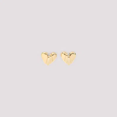 Amina Muaddi Heartbreaker Earring Gold Base Heartbreakerearr Gold