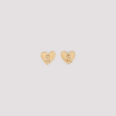 Amina Muaddi Heartbreaker Earring Gold Base Heartbreakerearr Gold