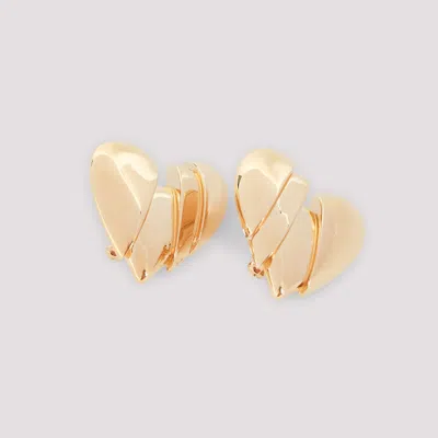 Amina Muaddi Heartbreaker Earring Gold Base Heartbreakerearr Gold