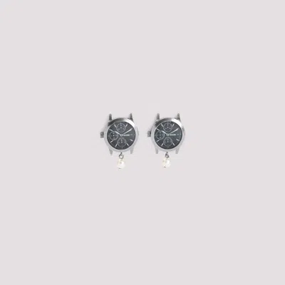 Moschino Chic Metallic Earrings