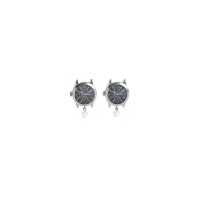 Moschino Chic Metallic Earrings