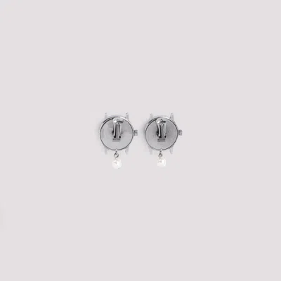 Moschino Chic Metallic Earrings