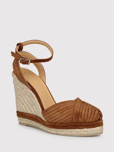 Castaã±er Castaner Colina 186 Wedge Espadrilla In Gold