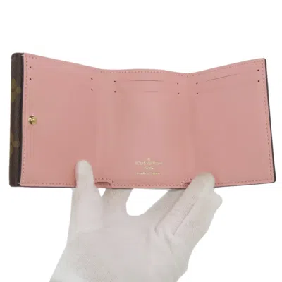 Pre-owned Louis Vuitton Monogram Brown Monogram Rose Ballerine Monogram Wallet (tri-fold) ()