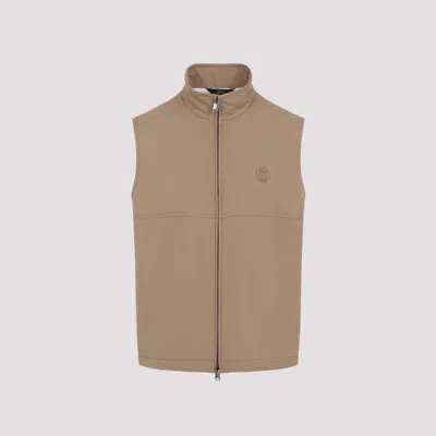 Brioni High-collar Waistcoat In Chic Nude Palette In Nude