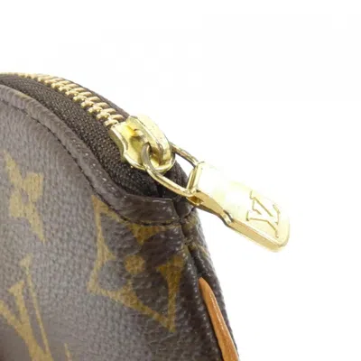 Pre-owned Louis Vuitton Monogram Marron Coated Canvas Coin Purse/coin Case ()