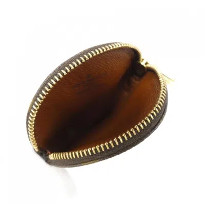 Pre-owned Louis Vuitton Monogram Marron Coated Canvas Coin Purse/coin Case ()