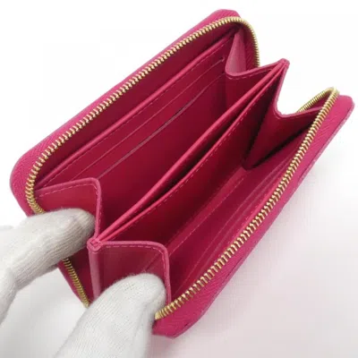 Pre-owned Louis Vuitton Monogram Vernis Indian Rose Leather Coin Purse/coin Case ()