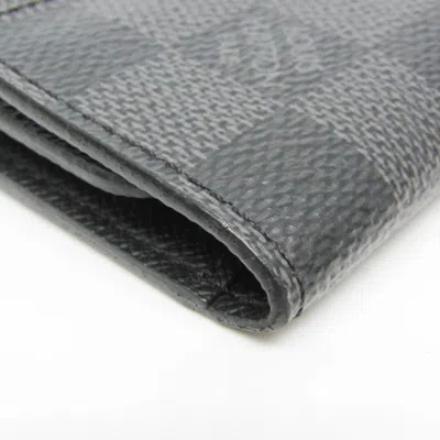 Pre-owned Louis Vuitton Multiclés Grey Canvas Wallet  ()