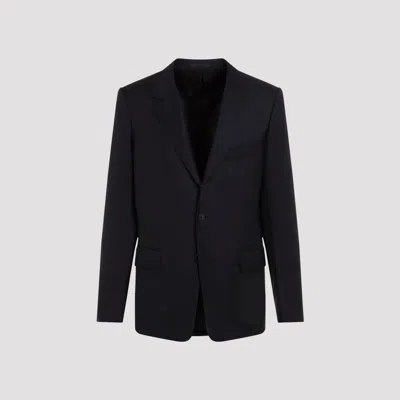 Lanvin Navy Blue Single Breasted Tailored Virgin Wool Jacket