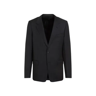 Lanvin Navy Blue Single Breasted Tailored Virgin Wool Jacket