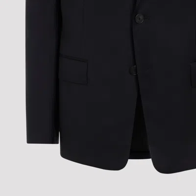 Lanvin Navy Blue Single Breasted Tailored Virgin Wool Jacket