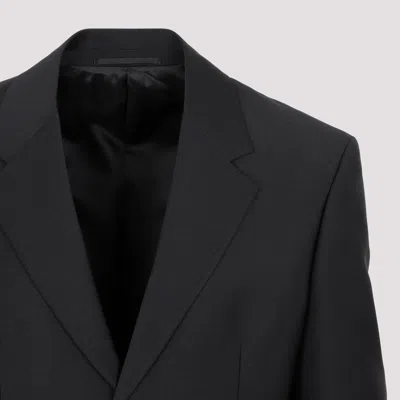 Prada Single-breasted Blazer In Mohair And Wool
