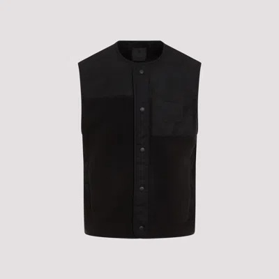 Givenchy Men's Mix Material Vest 4g Pocket In Black