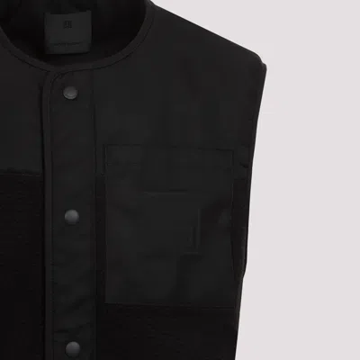 Givenchy Men's Mix Material Vest 4g Pocket In Black
