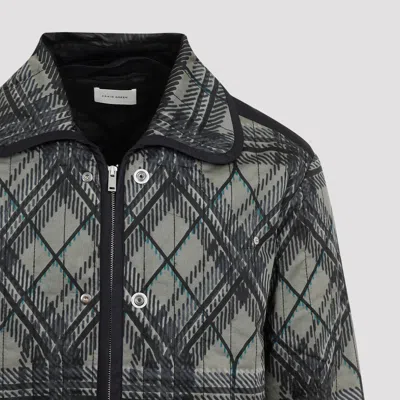 Craig Green Quilted Plaid Fade Jacket In Black