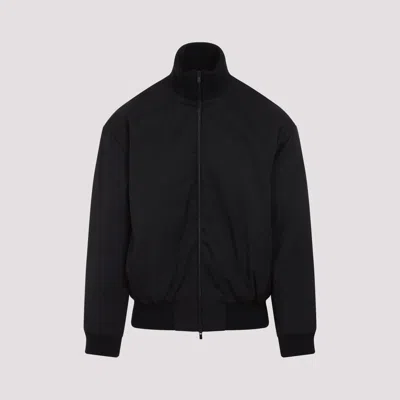 Fear Of God Black Nylon Bomber With High Collar In Black