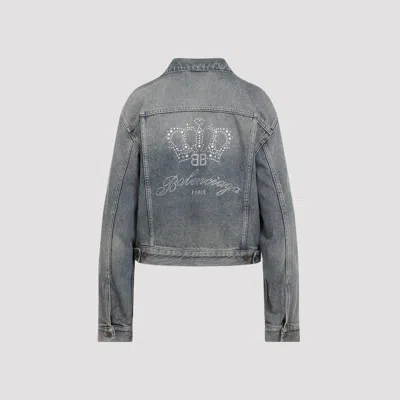 Balenciaga Denim Jackets In Blue
