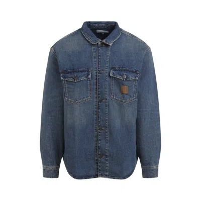 Carhartt Work In Progress Lincoln Denim Shirt Jacket In Blue