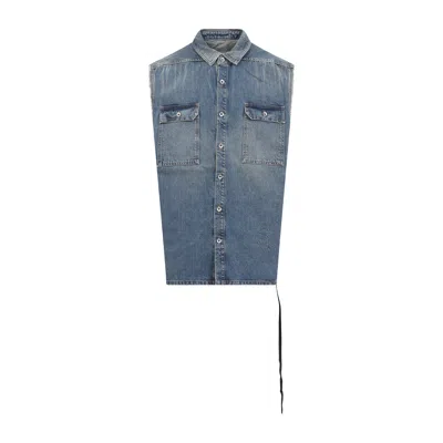 Rick Owens Drkshdw Jackets Blue In Blue