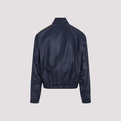 Marni Zip-up Leather Jacket In Black