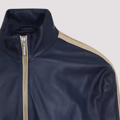 Marni Zip-up Leather Jacket In Black