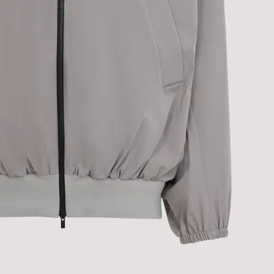 Fear Of God High Neck Track Jacket With Balloon Sleeves In Gray