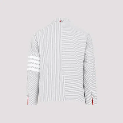 Thom Browne 4-bar Single-breasted Seersucker Blazer