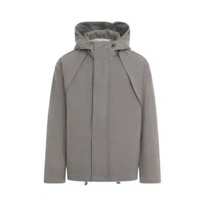 Ranra Wool Jacket With Design And Functional Hood