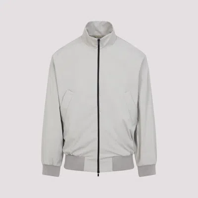 Fear Of God Cement Grey High Neck Track Jacket In Gray